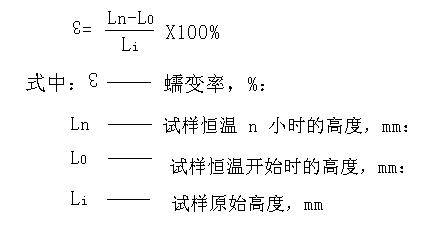 耐火磚中高溫蠕變率和熱膨脹率的計算公式